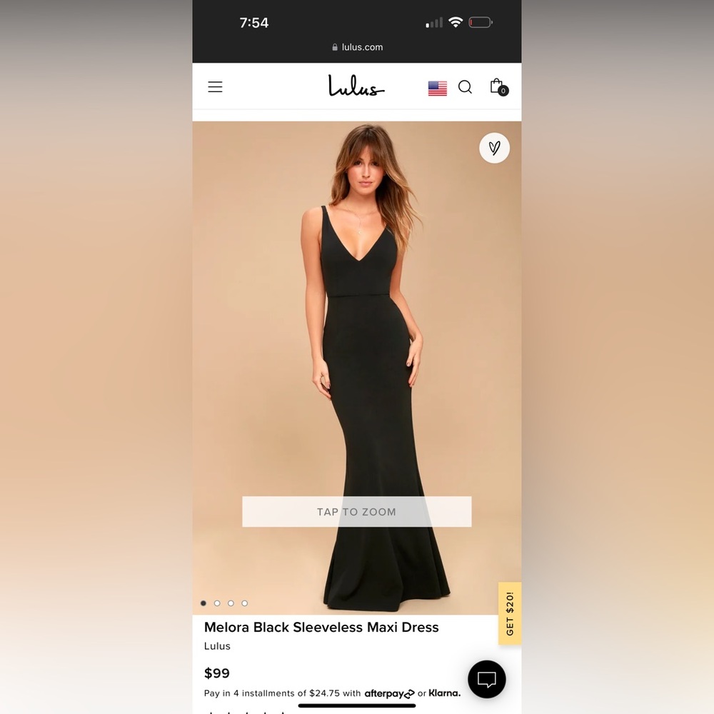 Lulu’s Melora Navy Blue Sleeveless Maxi Dress